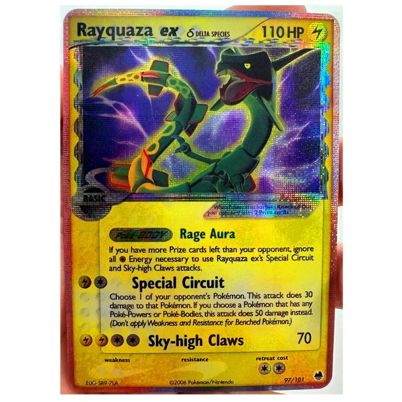 

Pokemon Rayquaza ex, игрушки, хобби, коллекционная игра, коллекция аниме-открытки