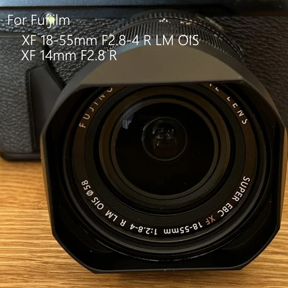 Штыковая специальная бленда + Крышка для объектива Fujinon XF 14 мм f/2,8 R и Fuji Fujifilm XF 18-55 мм f/2,8-4 R