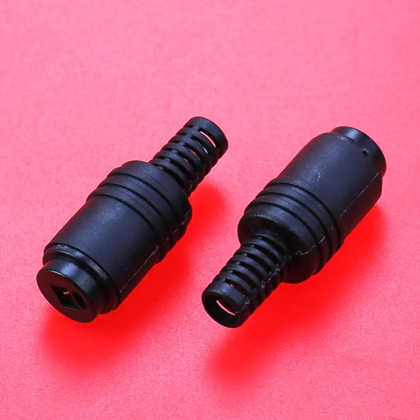 Cltgxdd 1/5/10 Stück schwarze 2-polige Stecker- und Buchse für Lautsprecher, HiFi-Stecker, Power-Audio-Lampen-Signalstecker-Adapter – Detail 3