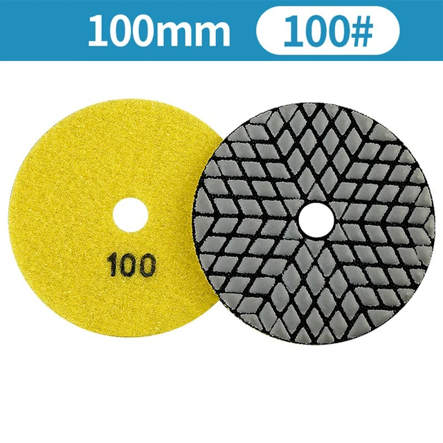 Lot De 2 Disques Abrasifs 150mm Pour Polissage Béton, Granit, Marbre - Haute Brillance, Longue Durée