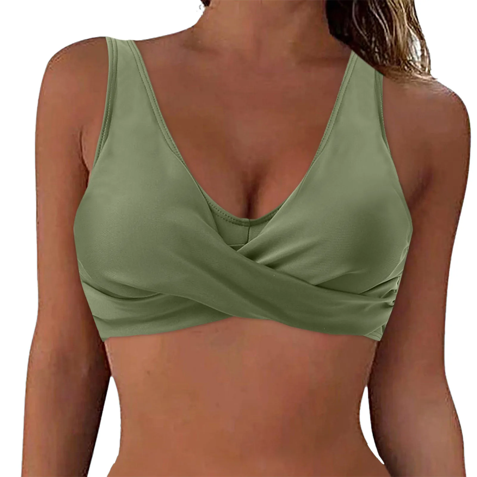 

Женские купальники на шнуровке, топы на косточках, полноразмерный Топ Бикини с пуш-ап, кроп-топ для плавания с завязкой сзади, накидка для бассейна для мальчиков