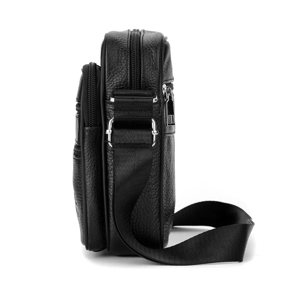 Men's Shoulder Bag Business Casual Vintage Messenger Bag High Quality Leather Men's Travel Shoulder Bag - Image 4