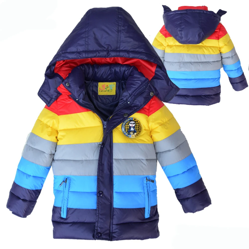 Winter Keep Warm Boys Jacket Long Style Thick Coat Kids Children Hooded Outerwear Clothes kids jackets