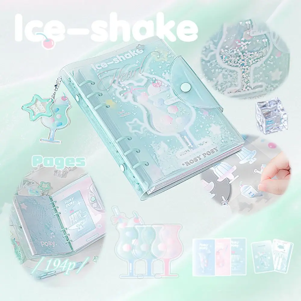 패션 PVC 노트북 프로스티 시리즈 루즈리프 노트패드 6링 바인더 다이어리 북