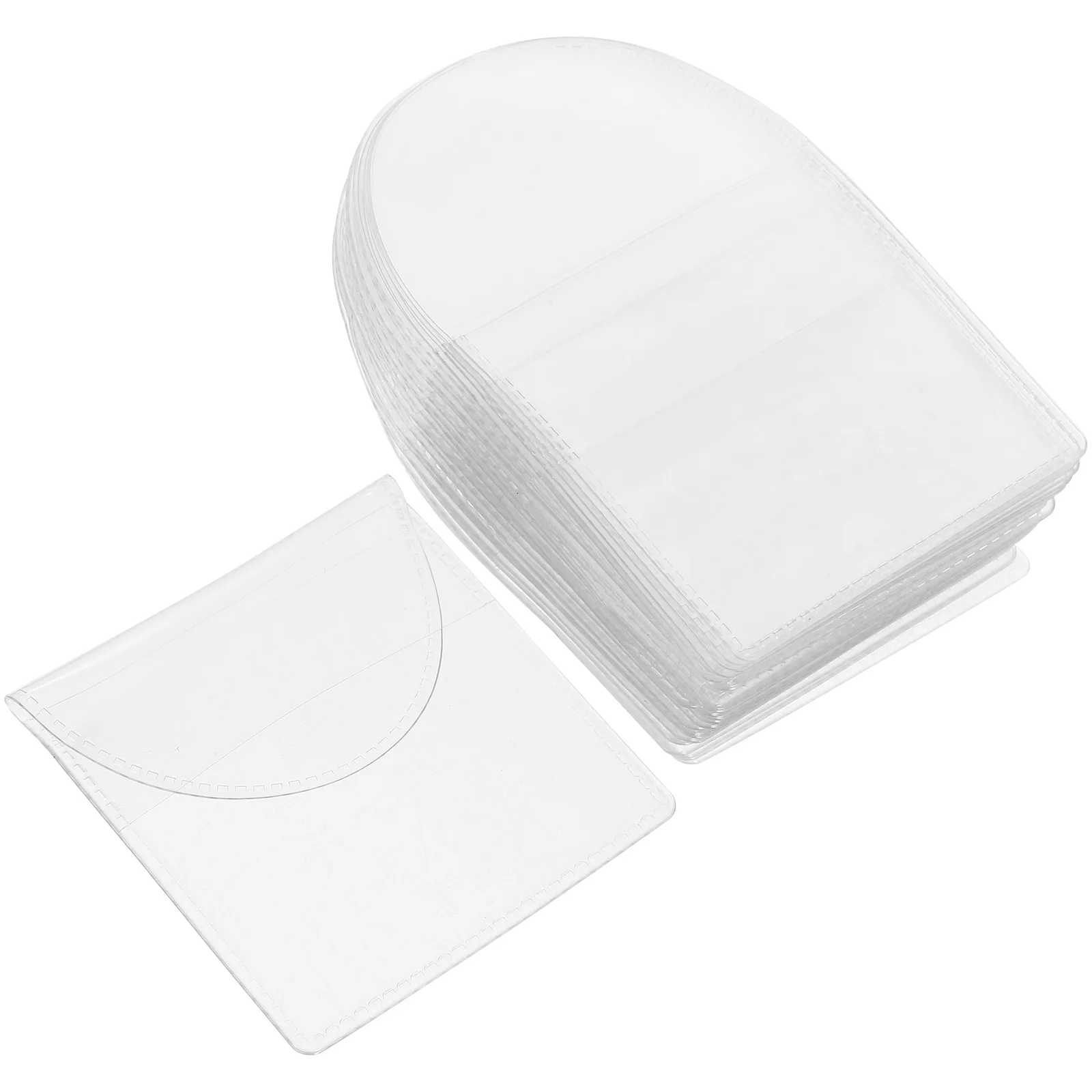 

40 Pcs Collection Bag Transparent PVC Badge Coin Storage Pieces Portable Pouch Money Bags Currency Plastic Holders