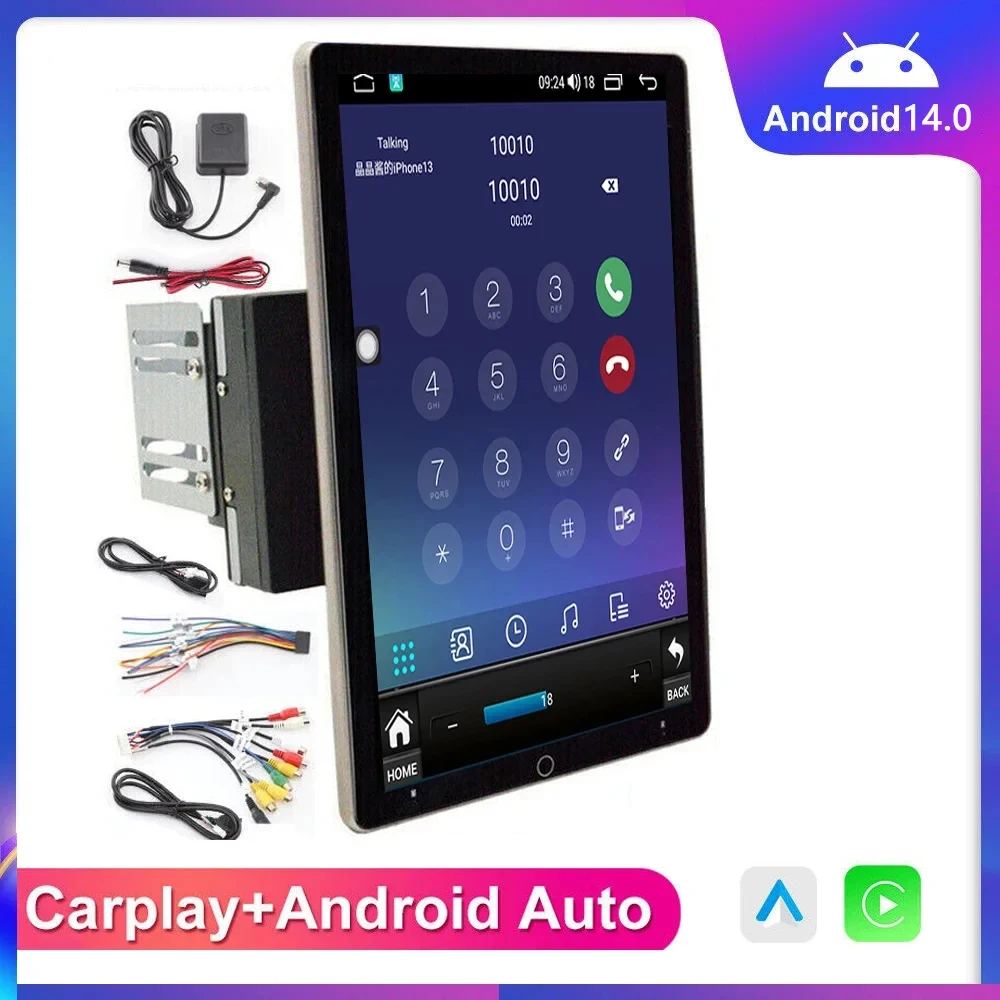 

Автомагнитола, 2 DIN, 10,1 дюйма, Android 14, GPS