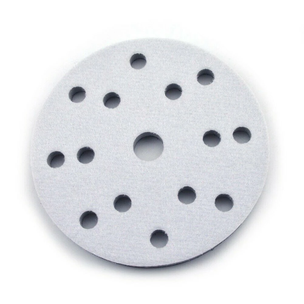 Tampone di interfaccia in spugna morbida a 15 fori tamponi abrasivi da 6 pollici 150mm disco di supporto dischi abrasivi a strappo per lucidatrice