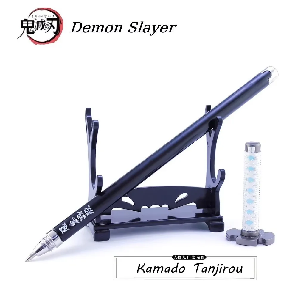 20cm Demon Slayer Kamado Tanjirou Tomioka Giyuu Kanroji Mitsuri Signature Pen Ornaments Collection Desktop Display Gift Toy 3