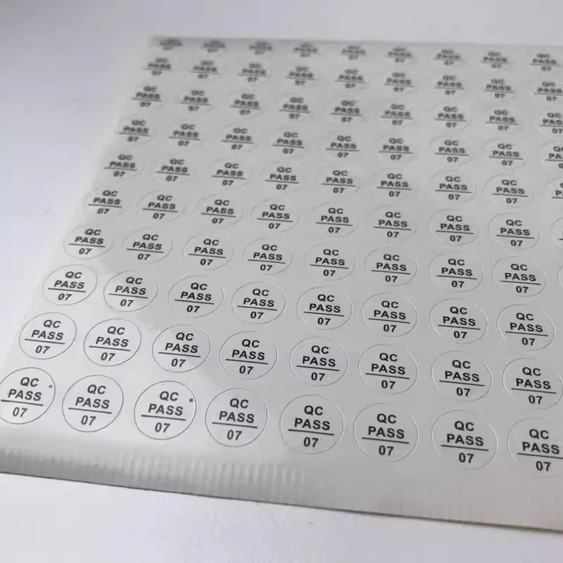 도매 QC 패스 용지, 흰색 라벨 품질 스티커, 공장 체크 마크, 제조 가공 검사 태그, 20000 개, 1cm