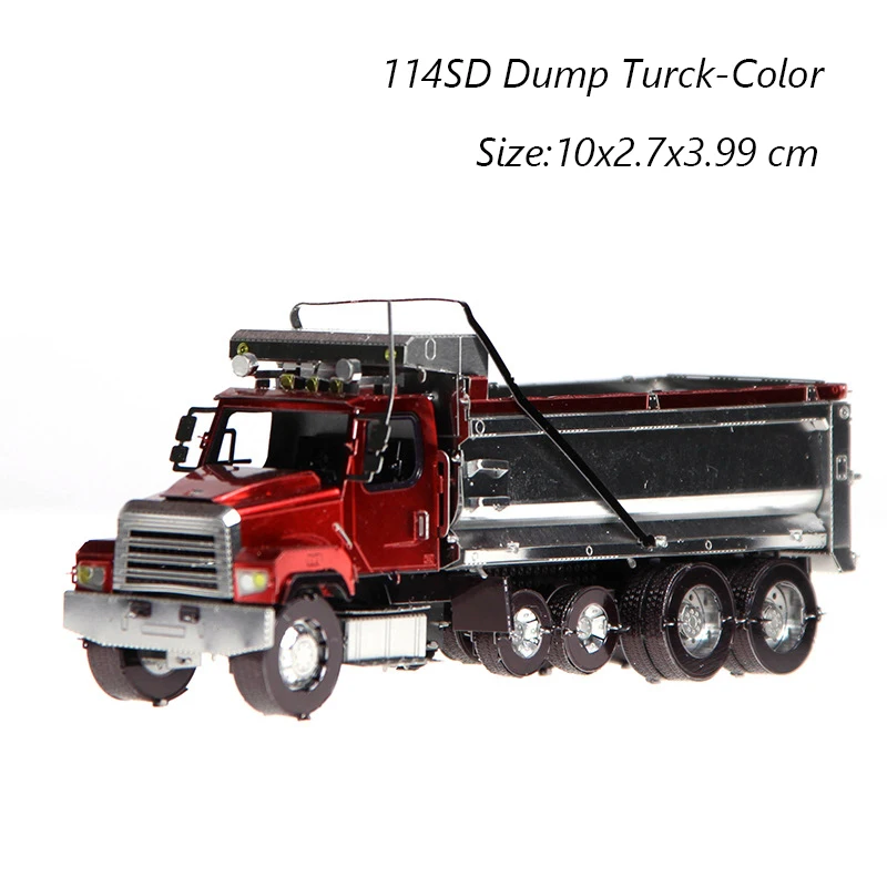 3D Metal Puzzle Mixer Truck Engineering Vehicle DIY Assembly Kit