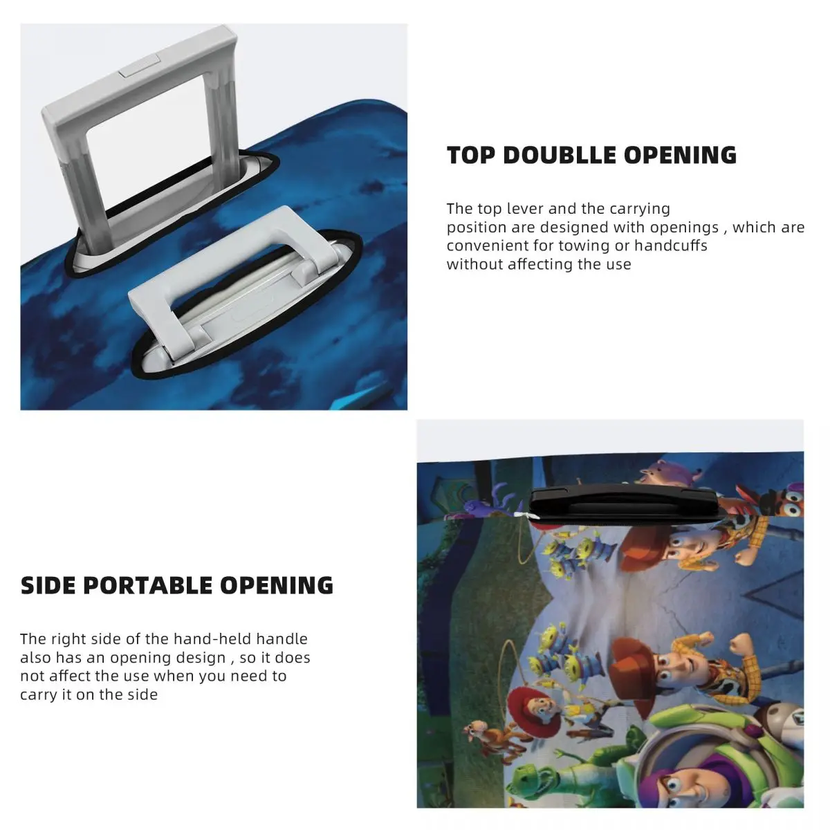 Custom Cartoon Toy Story Luggage Cover Funny Suitcase Protector Covers Suit For 18-32 inch 4