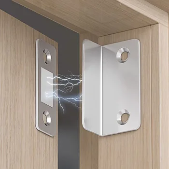 Tipo L Forte chiudiporta magnetico per armadio Chiusure Magnete per armadi Fermaporta Chiusure ultra sottili Raccordi per mobili