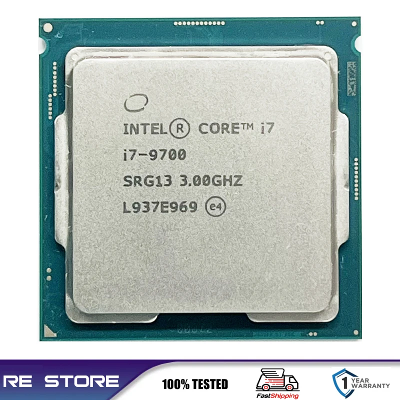 Used Intel Core i7-9700 i7 9700 3.0GHz Eight-Core Eight-Thread CPU ...