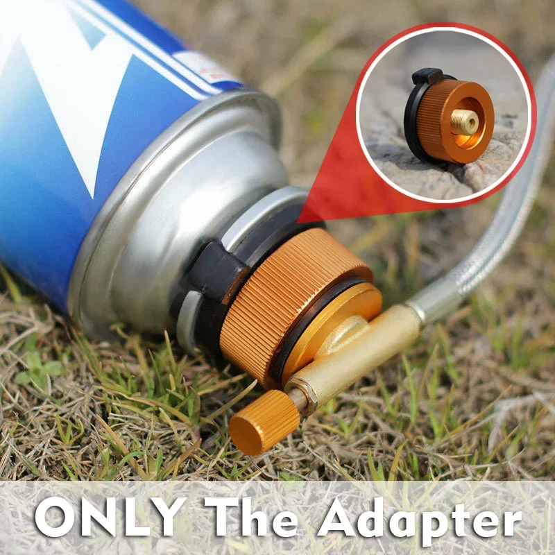 

Converter Head Cans Adapter Aluminum Alloy Anti Leak Cartridge Picnic Spare Parts Gas Canister Camping Durable
