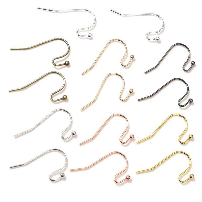 

100pcs/lot 21x16mm DIY Earring Findings Earrings Clasps Hooks Fittings DIY Jewelry Making Accessories Brass Hook Earwire Jewelry