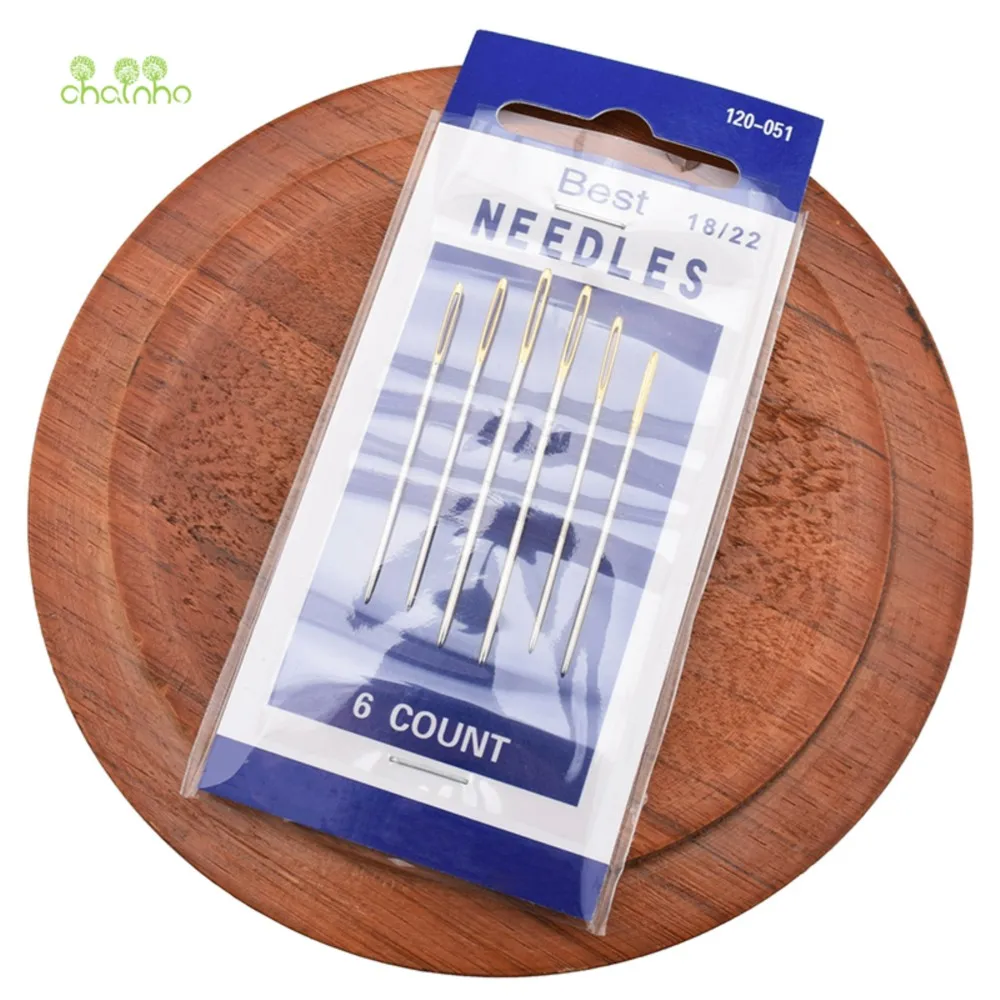 Chainho,Carbon Steel Hand Sewing Needles,Gold Tail,Big Hole,Extra Fine,Multi-Specification Combination Set,ND01