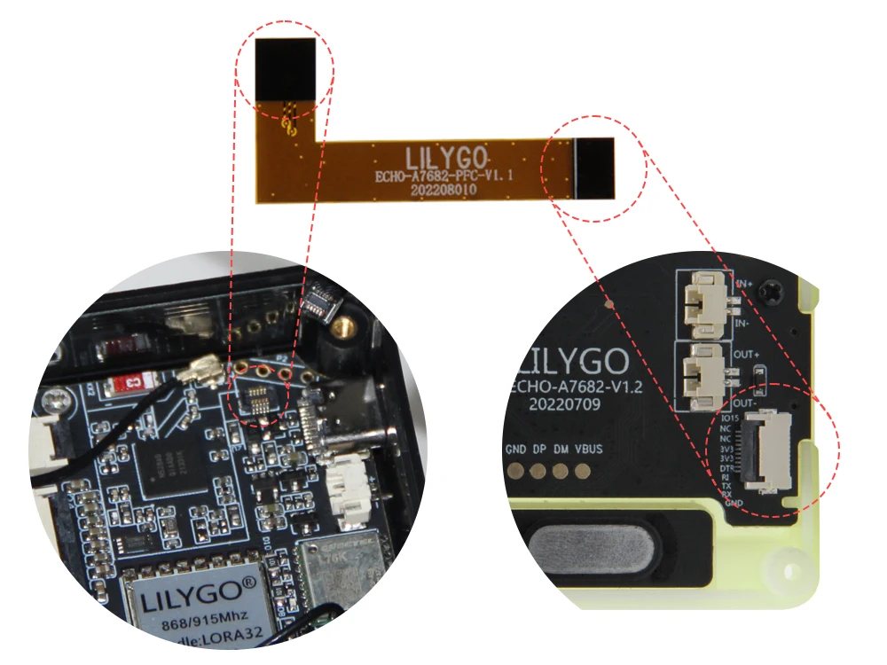 ® TTGO T-Echo A7682E Shield Module Development Board SIM 4G LTE CAT1 GSM GPRS ED