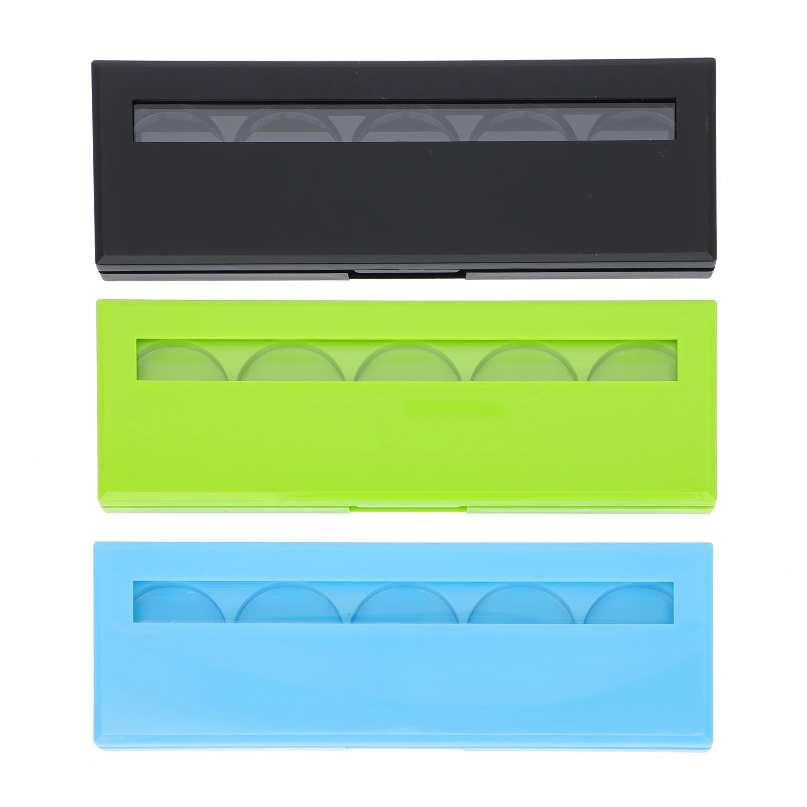 

3 Pcs Eye Shadow Box Lipstick Sub Package Tray Palette Cosmetics Plastic Home Use Eyeshadow Container