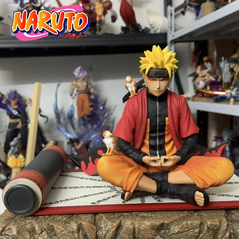 

Naruto Sage Mode Sitting Posture Statue Anime Action Figure Uzumaki Naruto Pvc Gk Model Decoration Collection Birthday Toys Gift
