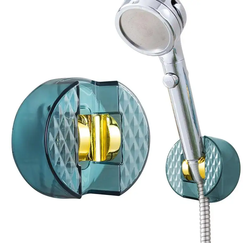 

Wall Mounted Shower Head Bracket Spray Holder Mount Bath Head Holder With Angle Adjustable Shower Wand Shower Hose Holder For