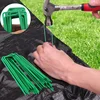 Wholesale U-Shaped Garden Pins Landscape Staples Stakes Staples Heavy Duty Yard Lawn Tent Stake Securing Pegs Spike Fence Stake 2