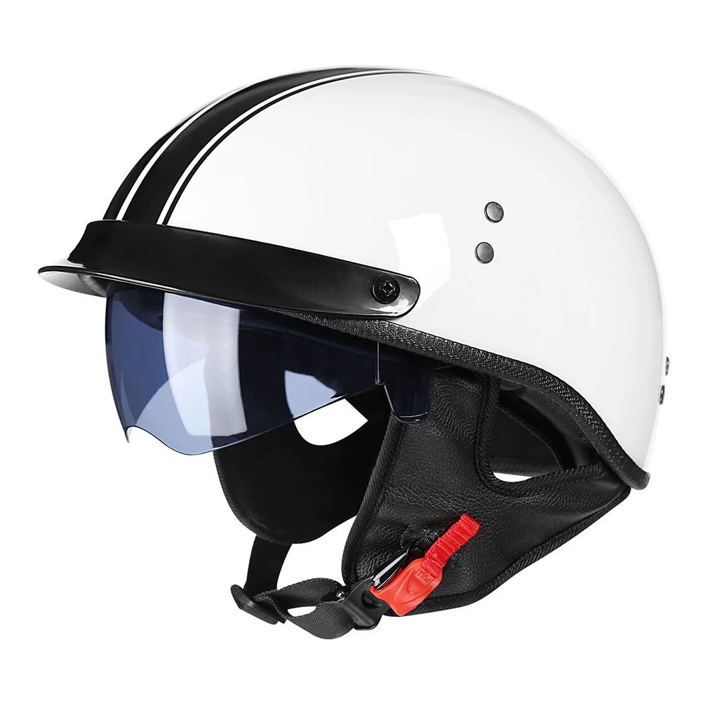Japan Korea Style Vintage Half Open Face Motorcycle Helmet Retro Electric  Scooter Motorbike Riding Jet Casco Moto Capacete DOT| | - AliExpress