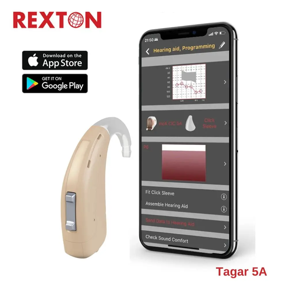 Rexton Targa 5A Mobil Programmable Original 120db Severe Deaf High Power 8-Channel Targa HP 5A Hearing Aids for Deafness