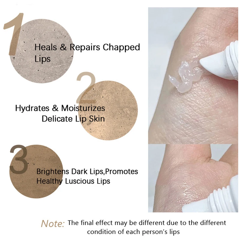 Lips Cream Fresh Pink Bleaching Treatment Remove Dark Smoke Lips Lip Balm Whitening Moisturizer Nourish Essence Dilute Melanin 5