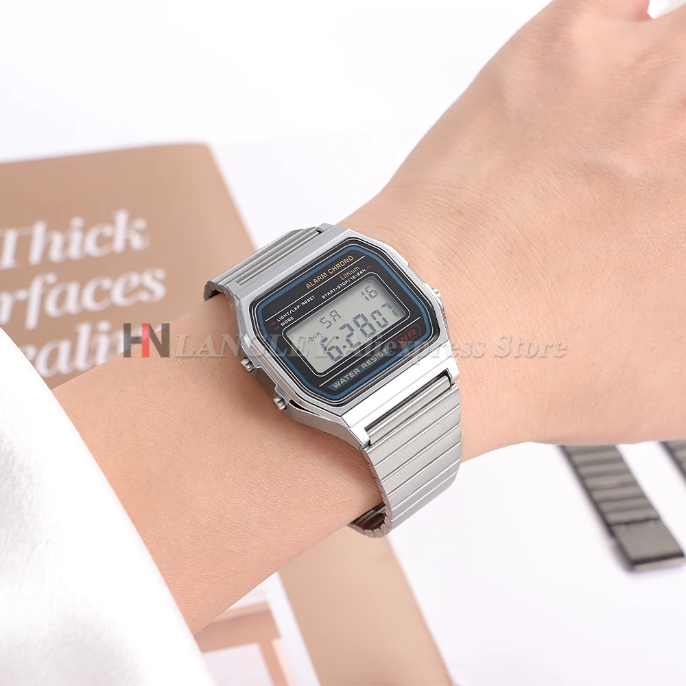 Elegant Stainless Steel Replacement Watch Band - Premium Metal Strap in 18mm or 20mm Sizes