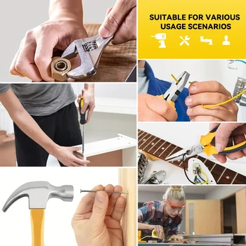 158pcs Multifunctional Household Tool Kit Screwdriver Wrench Pliers Socket Auto Repair Tool Set Ergonomic Design 5