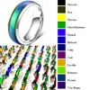 10/30/50pcs Band 6mm STAINLESS STEEL Mood Rings Bright Glazed Men Women Changing Color Ring Quality Jewelry Gifts 1