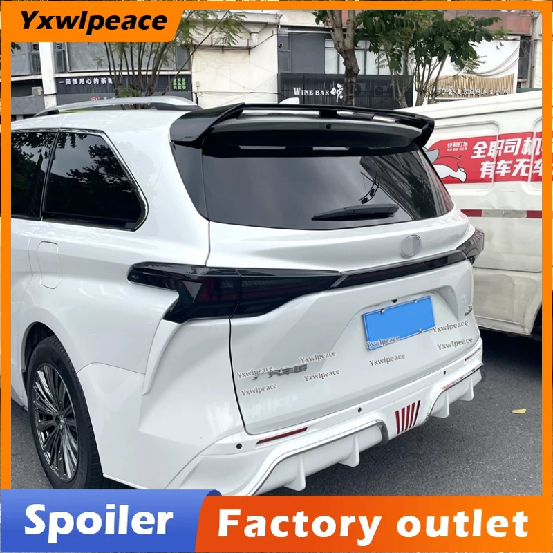 

For Toyota New Sienna 2021 2022 2023 Spoiler ABS Glossy Black /Carbon Look Rear Roof Spoiler Trunk Wing Body Kit Accessories