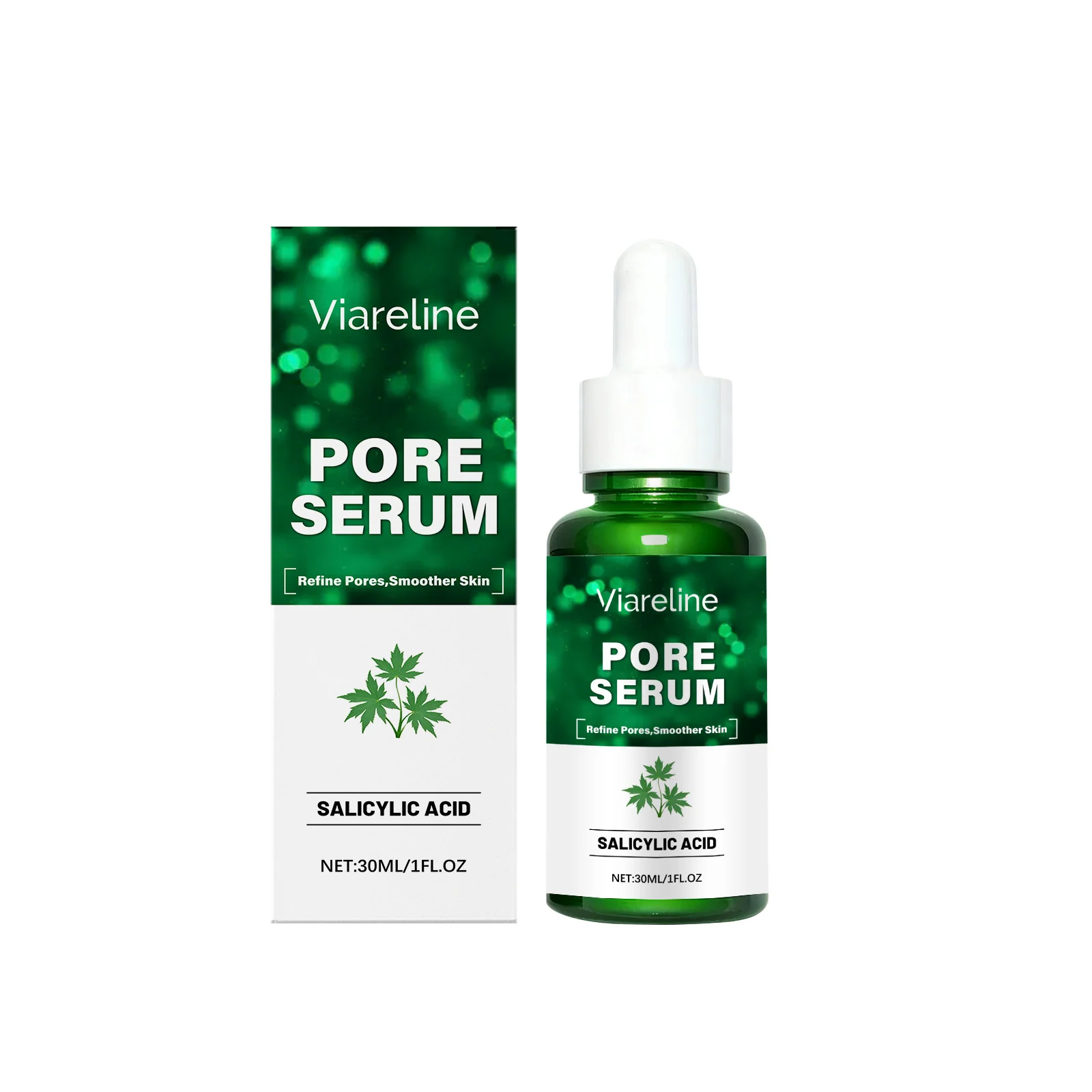 Salicylic Acid Essence Acne Treatment Shrink Pores Improve Roughness Oil Control Smoothing Brightening Rejuvenating Facial Serum