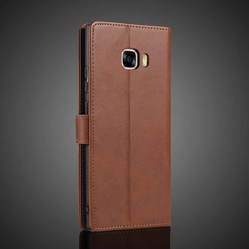 Phone Galaxy C7 Pro Back Cover C7 Pro Case Wallet Flip Cover - Main Image