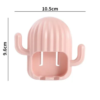 ที่ใส่แปรงสีฟันกระบองเพชรชั้นวางของจัดระเบียบครัวเรือนห้องน้ำชั้นวางของในห้องน้ำชั้นระบายน้ำ 13