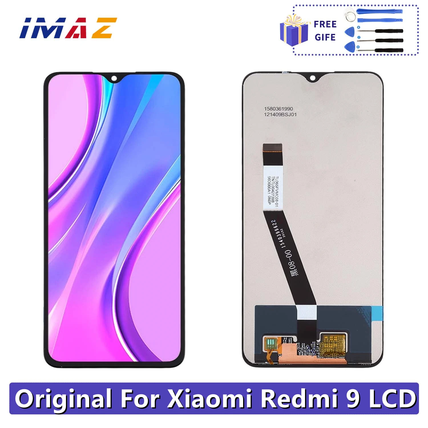 Original For Xiaomi Redmi 9 Lcd Display Screen Touch Digitizer Assembly Display Touch Repair Parts M2004J19Ag M2004J19G