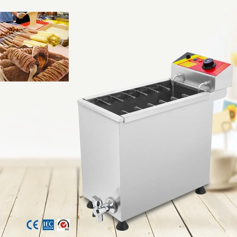 220V/ 110V 25L 12pcs sticks commercial Korean cheese hot dog sticks fryer sausage deep frying machine