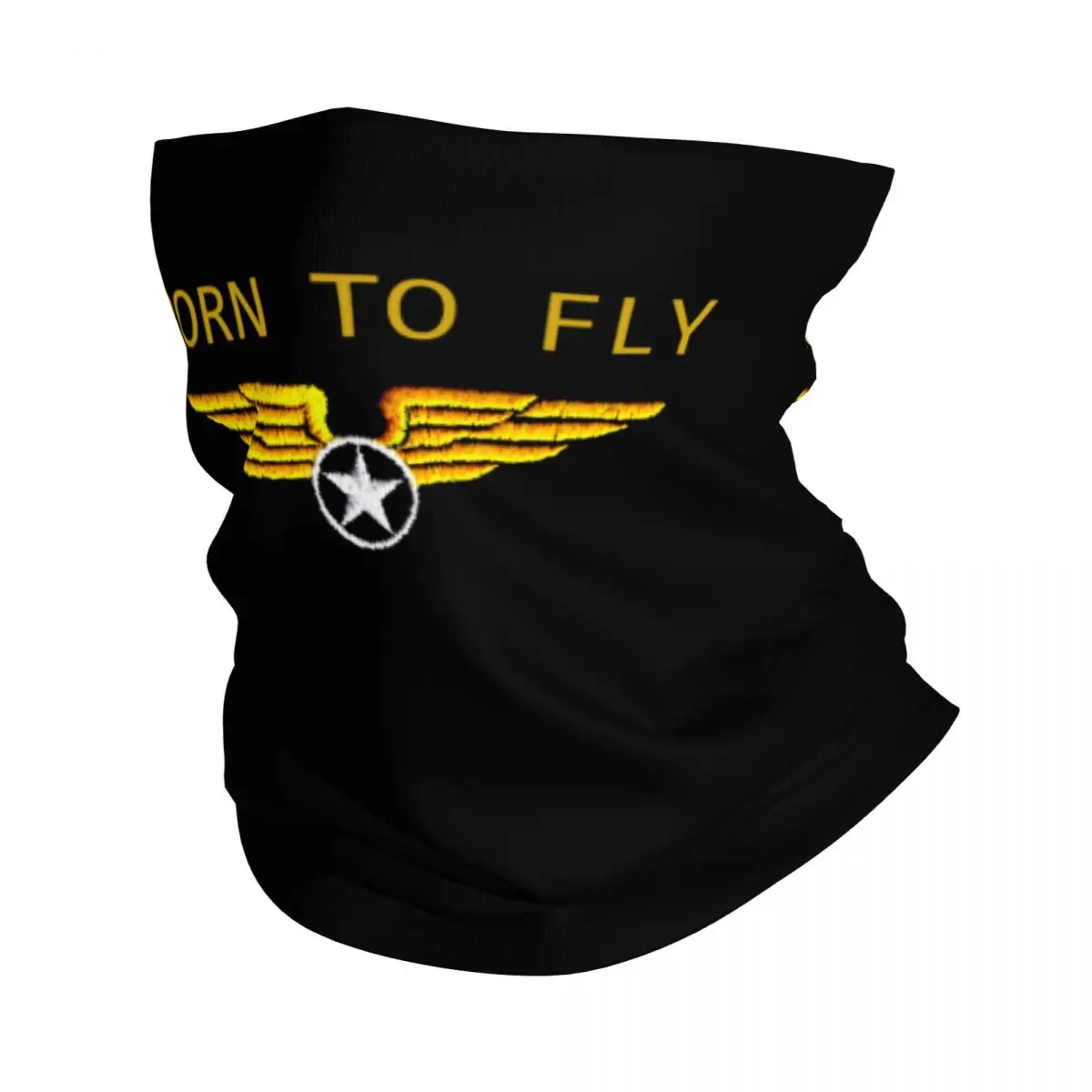 Born To Fly Flight Pilot Winter Headband Neck Warmer Hiking Tube Scarf Flying Aviation Aviator Face Bandana Gaiter