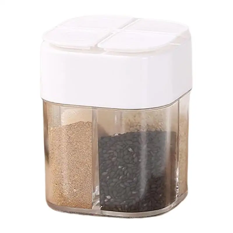 

Seasoning Bottle 4 In 1 Spice Jar Sealed Multifunctional Moisture-proof Seasoning Jar Container Kitchen Spice Kitchen Tools