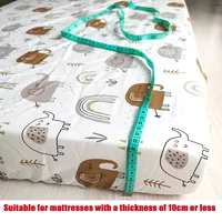 Draps-housses pour berceau en coton, drap de lit pour bébé 70x130cm, literie pour bébé 6
