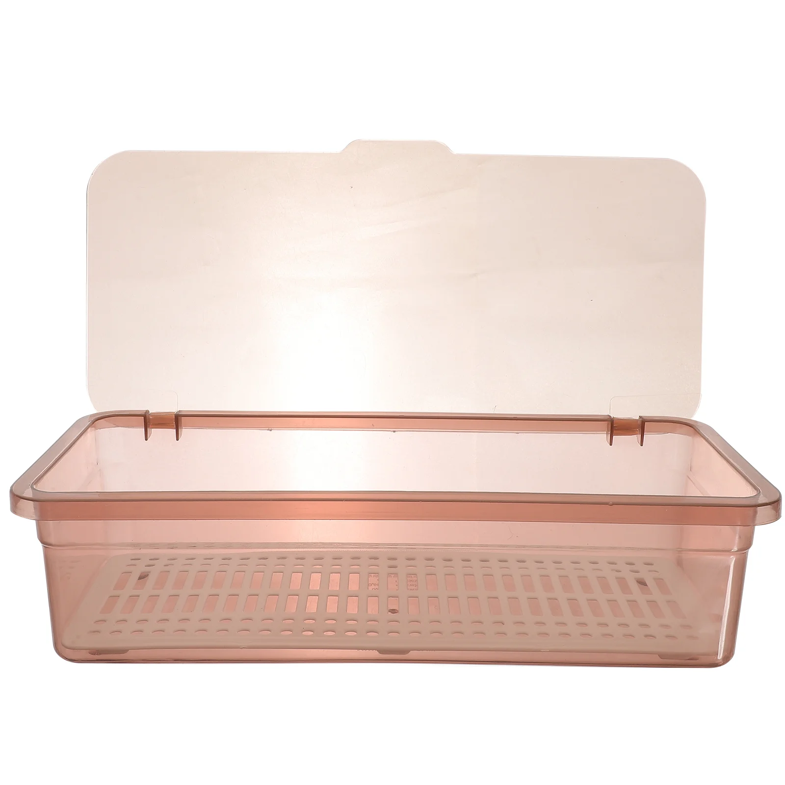 

3pcs Flatware Storage Trays with Lid and Drainer Plastic Boxes (Random Color)