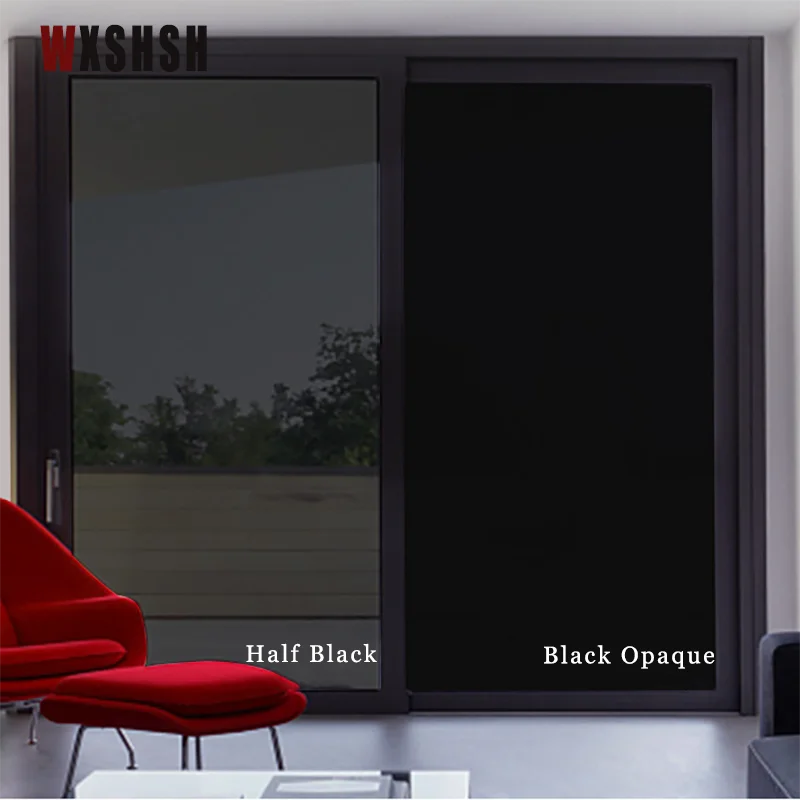 Protective film for window Translucent 49% Shading Rate UV-Proof Explosion-Proof Multi-Size Hot Sale Decor Sticker Half Black