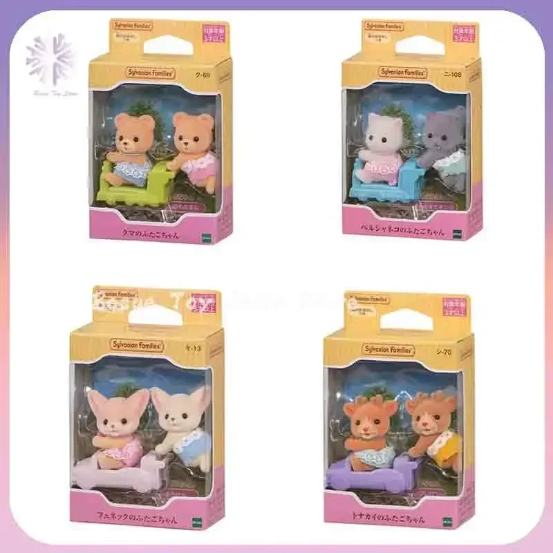 Sylvanian Families Dollhouse Furry Animal Persian Cat Triplets 3pcs Set  Baby Figures New In Box 5458 - Housekeeping Toys - AliExpress
