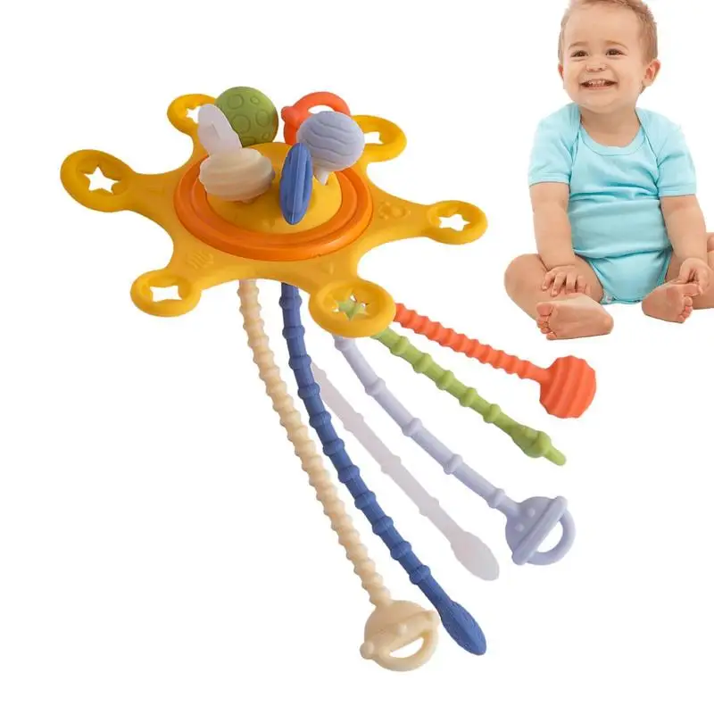 

Toddler Sensory Montessori Toys Pull String Toy For Skill Development Toddler Teething Toys Educational Motor Skills Toys For Bo