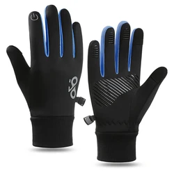 Kids Winter Touchscreen Gloves - Soft, Warm, Anti - Slip - 6 - 10 yeard old (Blue)