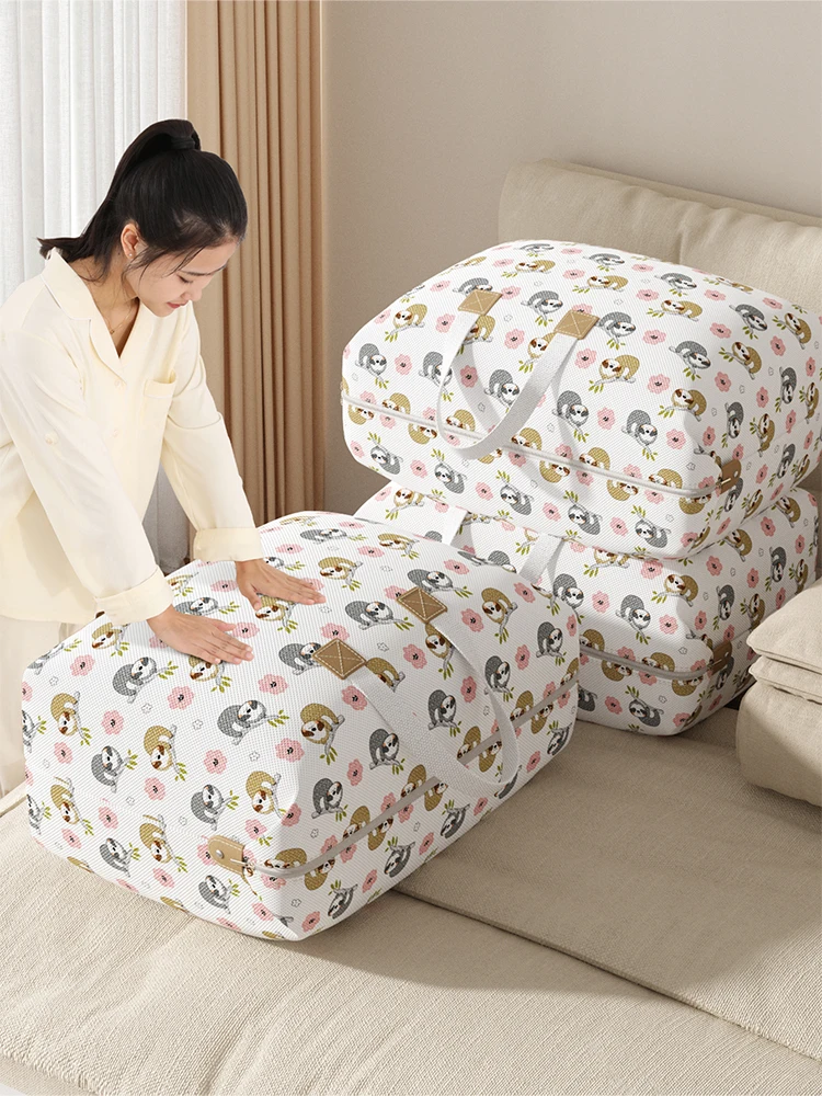 1PC large capacity clothing storage bag Blanket quilt storage bag Foldable clothing organizer bag Portable bag replacement 4