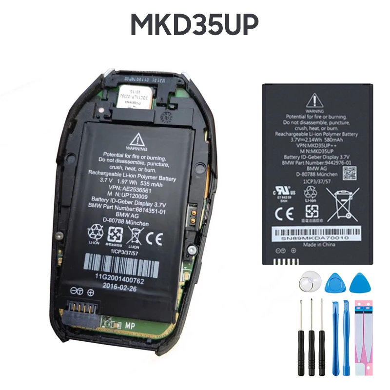 

MKD35UP 1ICP3/37/57 9442976 6814351 LCD Remote Key Battery For BMW GT 5 6 7 X3GT57 i8 X3 X5 X6 5310le 730 740 745 760li