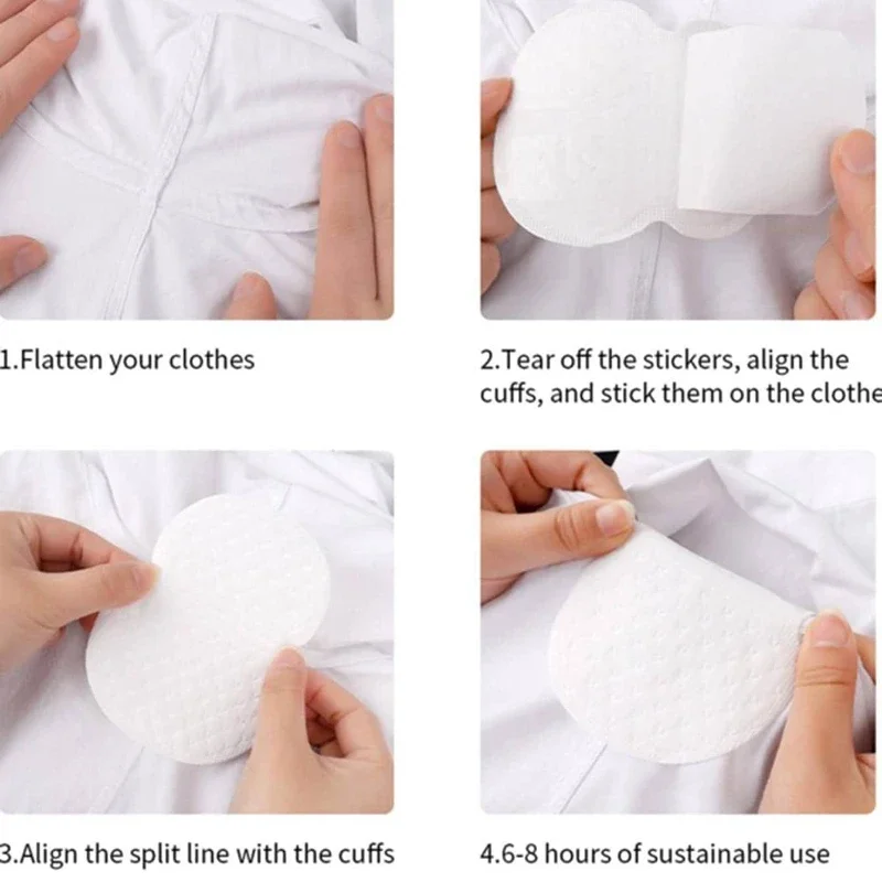 Underarm Sweat Pads 10/20/30/50 PCS Disposable Sweat-absorbing Patch Summer Deodorants Cotton Pads Underarm Armpit Sweat Pads