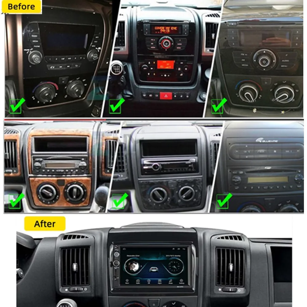 7 Inch 2 Din Android Car Radio for FIAT Ducato 2007-2015 Citroen Jumper Peugeot Boxer 2011-2015 Autoradio GPS Navigation Stereo best dvd player for car headrest