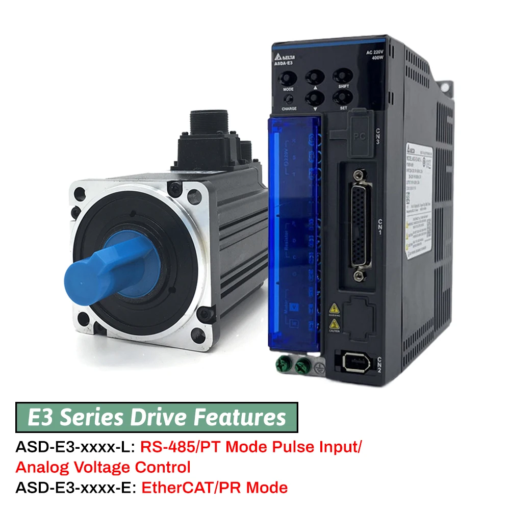 NEW Delta E3 AC EtherCAT Servo Motor Drive Kit 1KW/1.5KW/2KW/3KW